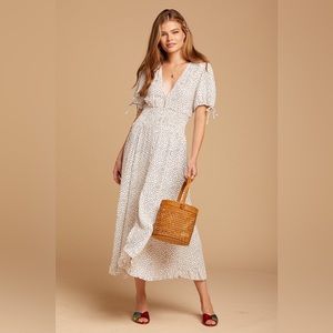 Cleobella Olivia polka dot midi dress (M)